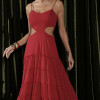VESTIDO CREPE SILK CAMADAS HELEN - VERMELHO