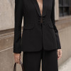 BLAZER OMBRO PREGAS BIANCA - PRETO