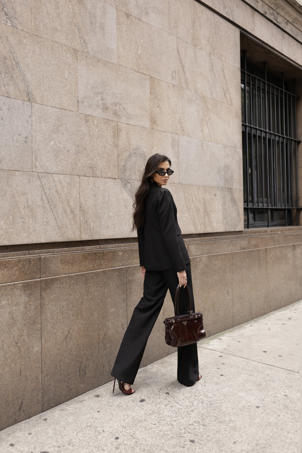 BLAZER OMBRO PREGAS BIANCA - PRETO