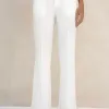 CONJUNTO BLUSA ASSIMÉTRICA BABADO - BRANCO
