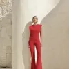 MACACÃO PALA PESPONTADO SOLANGE - VERMELHO