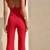 MACACÃO PALA PESPONTADO SOLANGE - VERMELHO