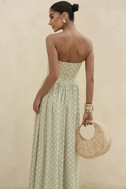 VESTIDO LONGO POÁ JUJU - VERDE