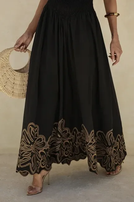 VESTIDO GRAMADO LAISE BARRADO - AZUL CLARO