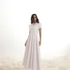 VESTIDO LONGO SCUBA CREPE LUANA MANGA ENVELOPE - BRANCO