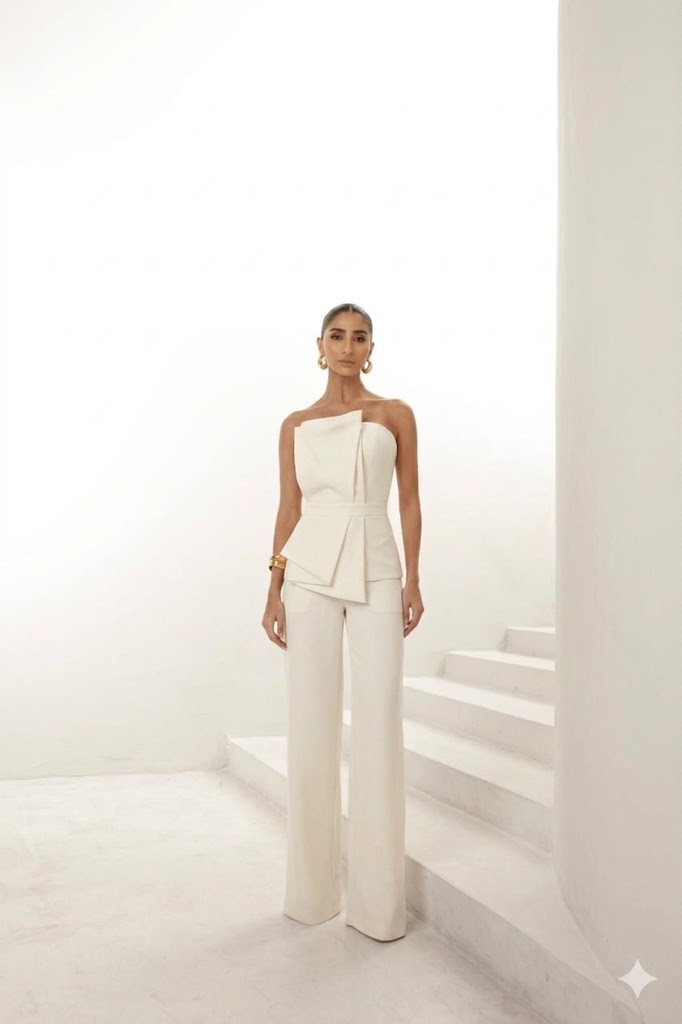 MACACÃO ODARA ALFAIATARIA PREMIUM - OFF WHITE